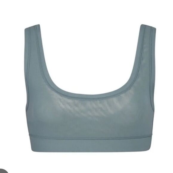 NWT Skims Summer Mesh Scoop Bralette in Deep Sea size XXS - Picture 1 of 4